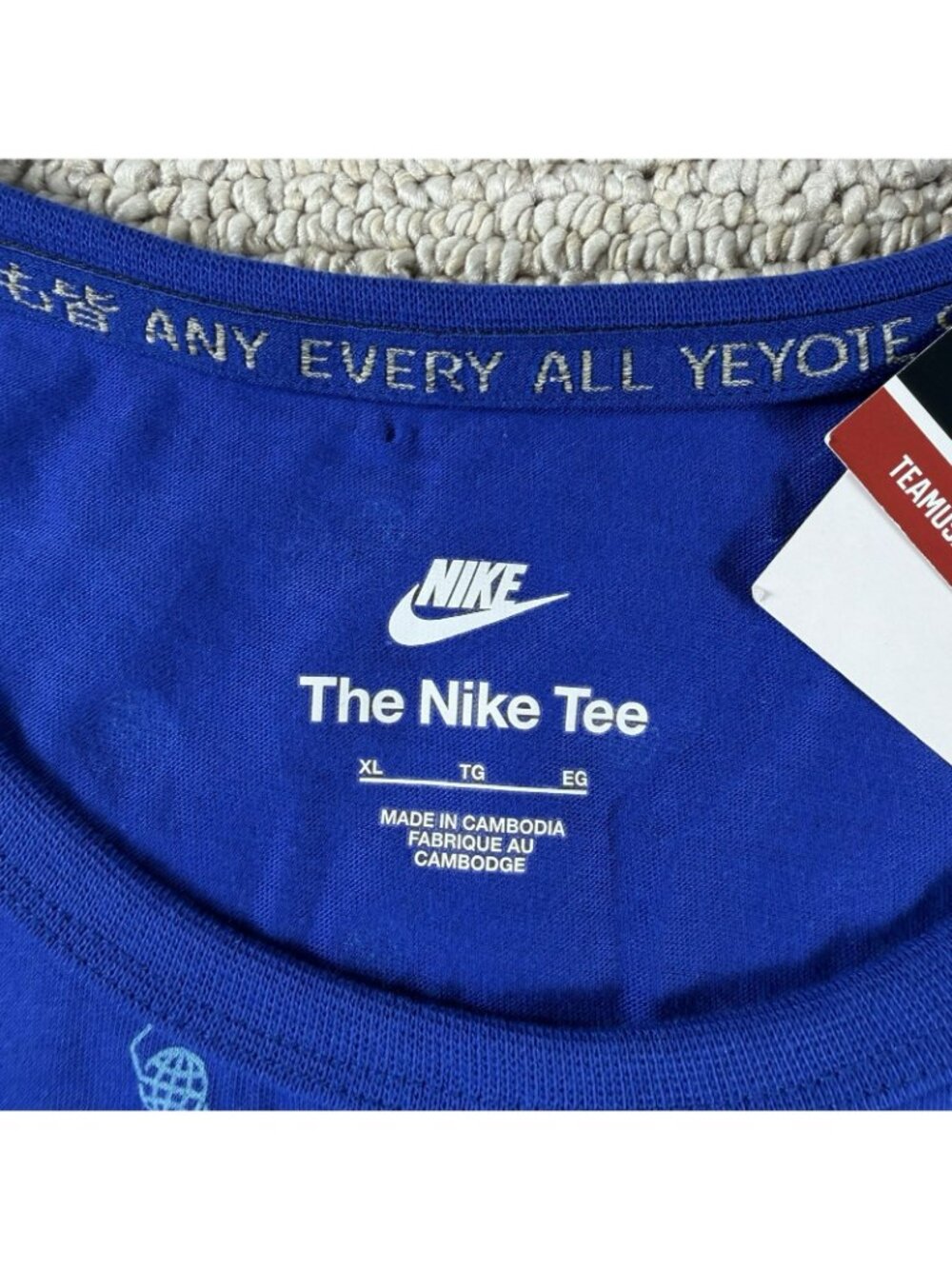 Nike Team USA Club Tank Top Blue White Men’s Size XL - Picture 3 of 7